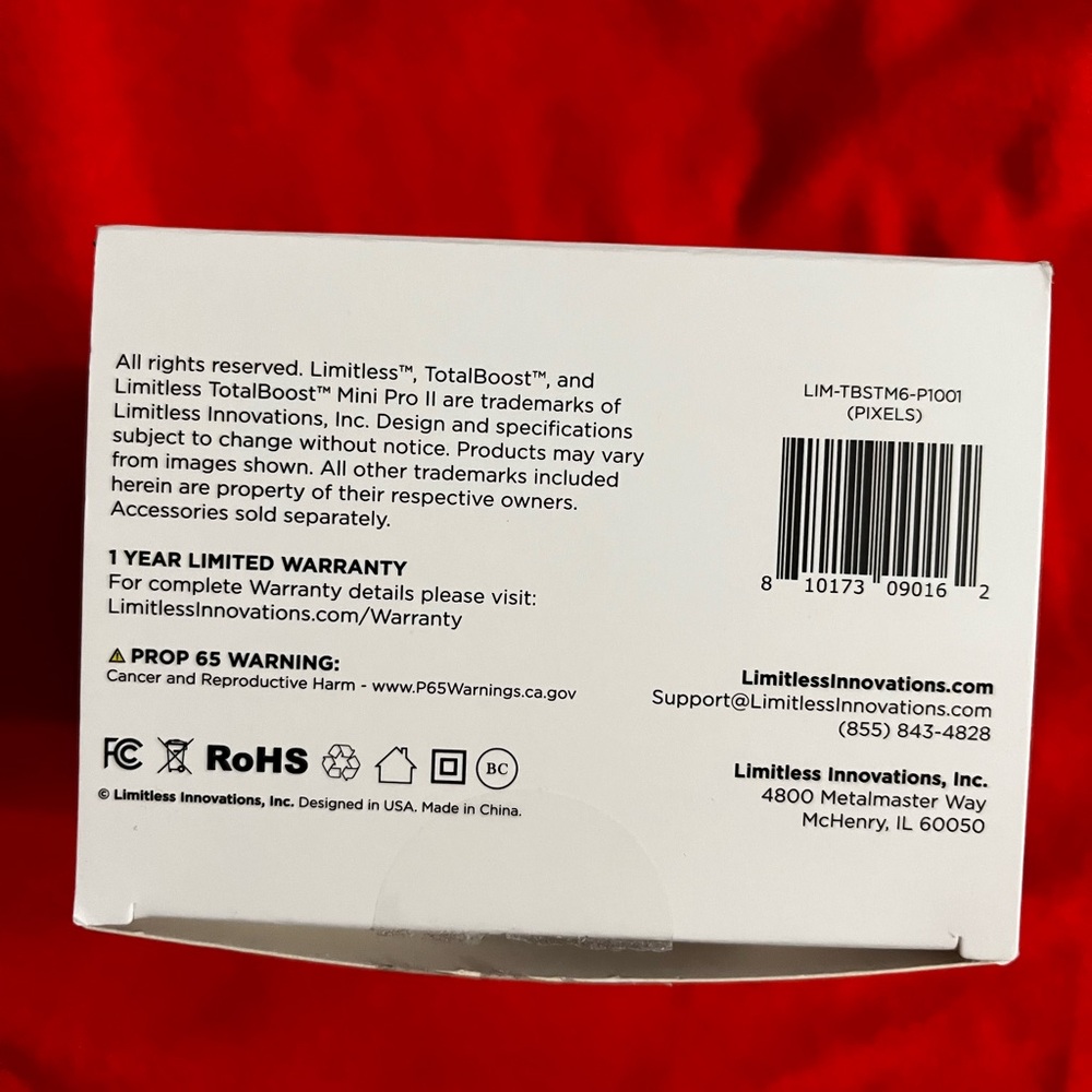 Opened unused brand new limitless total boost mini pro II portable power bank - Picture 3 of 4